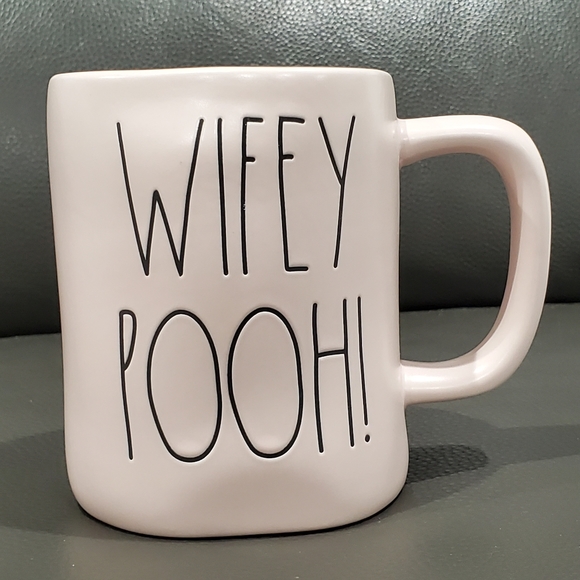 Rae Dunn coffee mug WIFEY POOH light pink - Picture 3 of 4